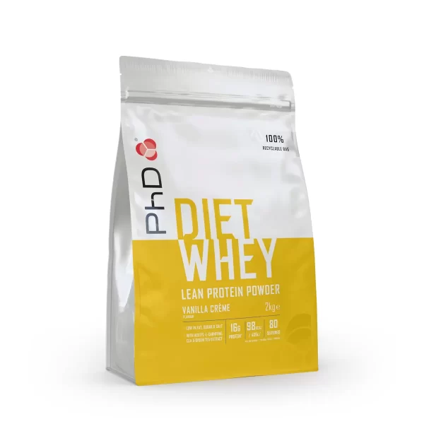 PhD Diet Whey Lean Protein Powder Vanilla Flavour, 2kg