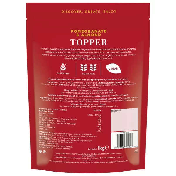 Forest Feast Pomegranate and Almond Topper, 1kg - Image 2