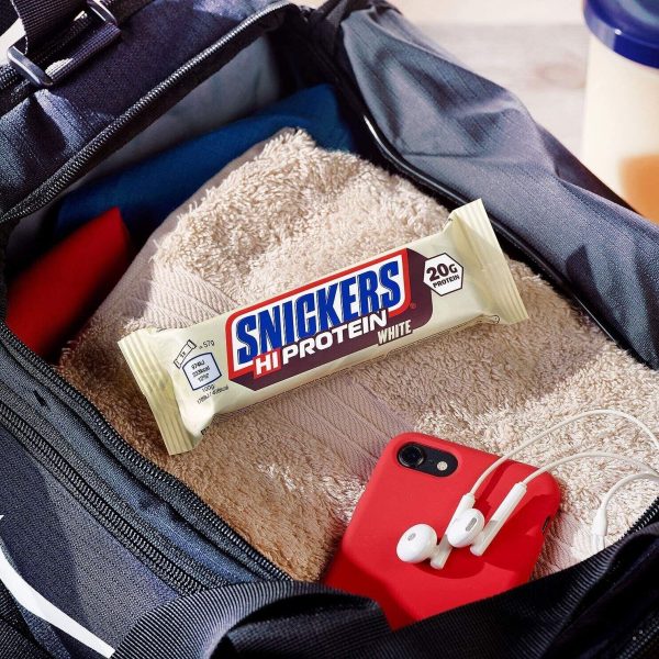 Snickers White Chocolate Hi-Protein Low Sugar Bar 12 x 57g - Image 5