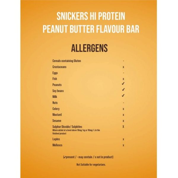 Snickers Peanut Butter Hi-Protein Bar 12 x 57g - Image 4