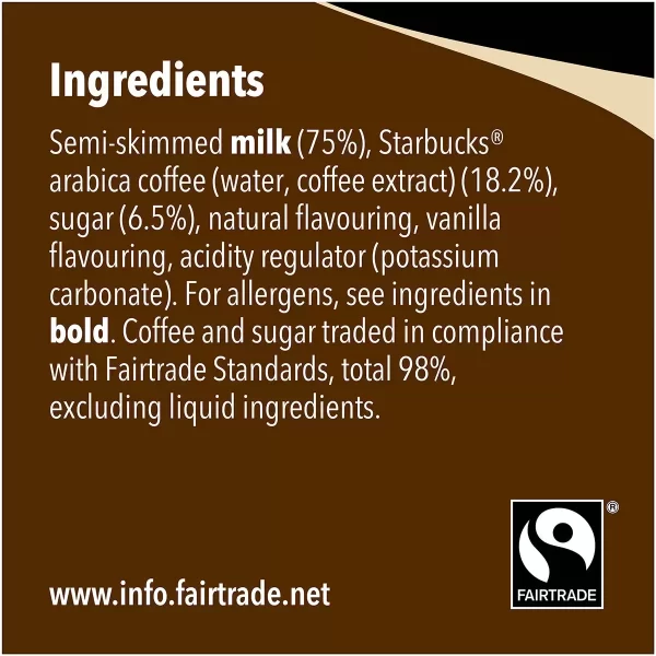 Starbucks Frappuccino Cookies & Cream 8 x 250ml - Image 4