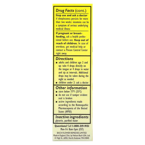 Bach Rescue Sleep Dropper 20ml (0.7 fl oz) - Image 4