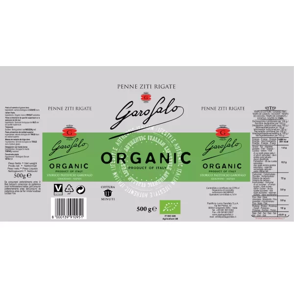 Garofalo Organic Pasta Variety Pack 6 x 500g - Image 2