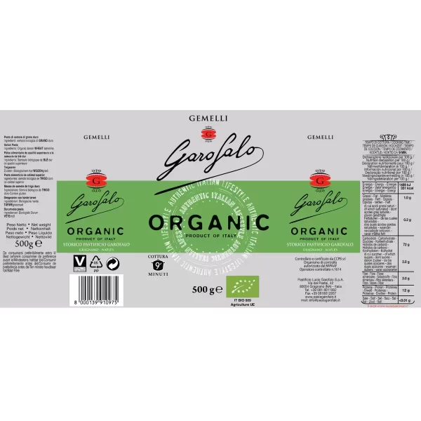 Garofalo Organic Pasta Variety Pack 6 x 500g - Image 3
