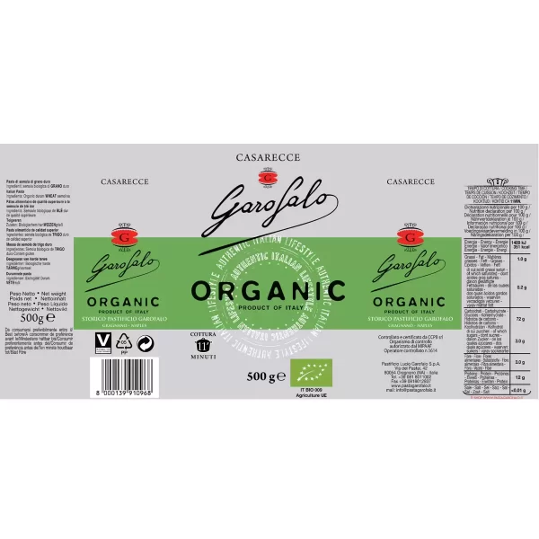 Garofalo Organic Pasta Variety Pack 6 x 500g - Image 4