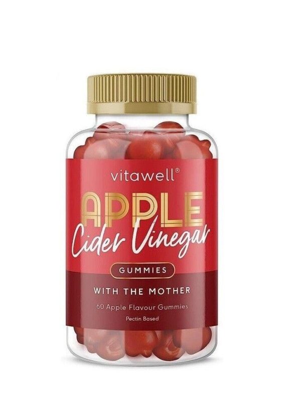 Vitawell Apple Cider Gummies with The Mother, Apple Flavour 60