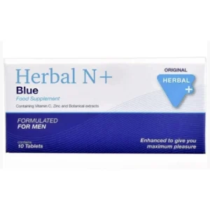 Herbal N+ Blue 100mg Tablets, Food Supplement Formulated For Men