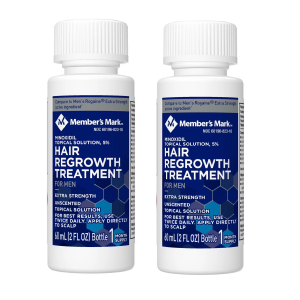 Member's Mark Minoxidil 5%, Hair Regrowth Treatment for Men, 2 fl. oz / 60 ml, 2 Months Supply